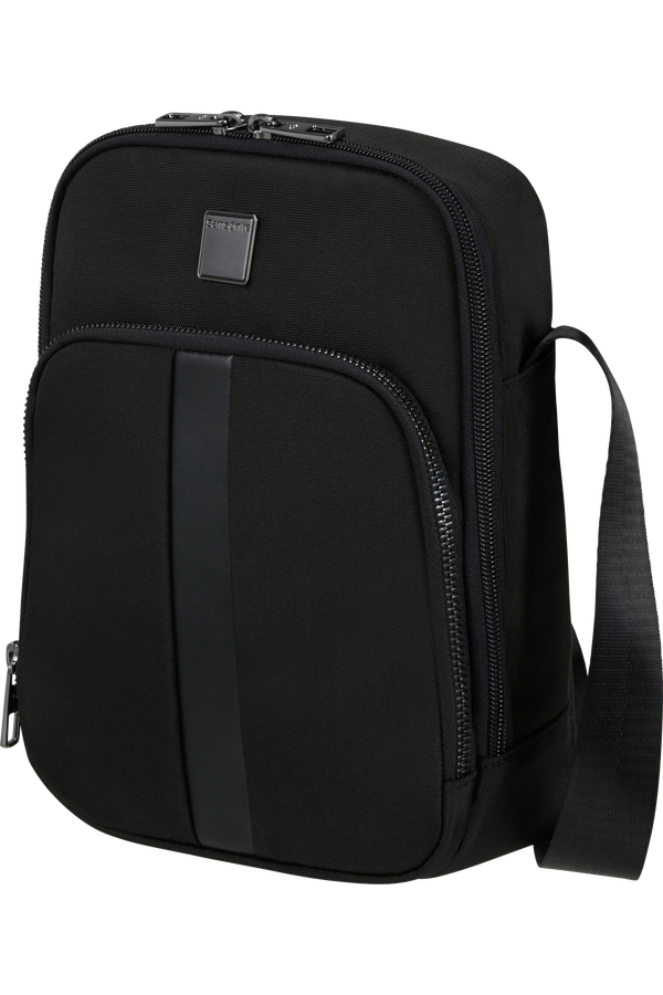 Samsonite borsello medio a tracolla uomo blu con tasca esterna Samsonite borsello medio a tracolla uomo blu con tasca esterna