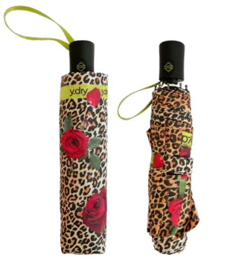 Y-dry Savage Rose Ombrello Pieghevole Automatico Antivento